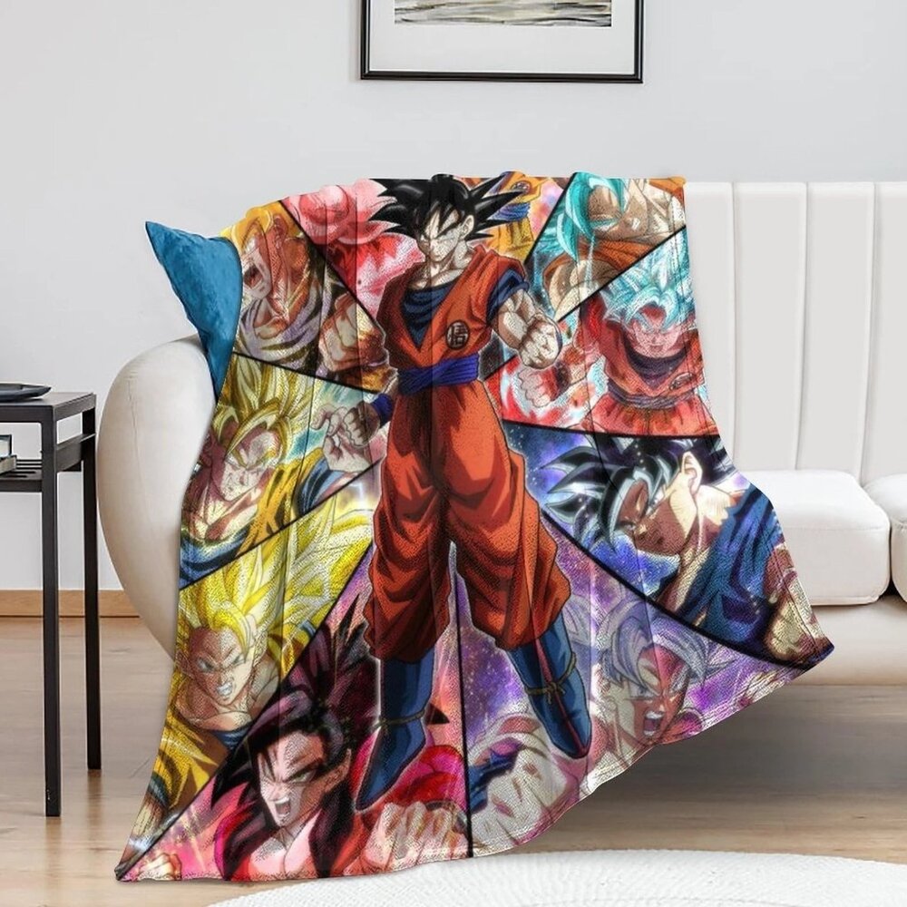 Cartoon Characters Blanket 50”x 60" Anime Fleece Throw New